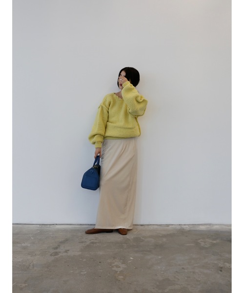 Katrin TOKYO（カトリーントーキョー）の「handmade scalloped frill knit（ニット/セーター・レディース・レモンイエロー/アイボリー・XS/FREE）」の21枚目の写真