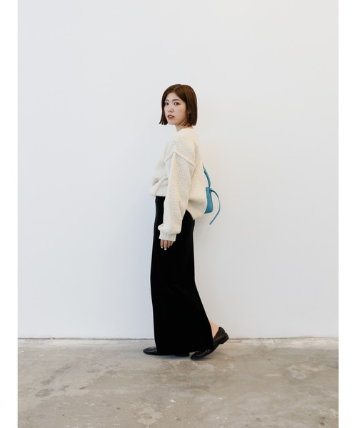 Katrin TOKYO（カトリーントーキョー）の「handmade scalloped frill knit（ニット/セーター・レディース・レモンイエロー/アイボリー・XS/FREE）」の8枚目の写真