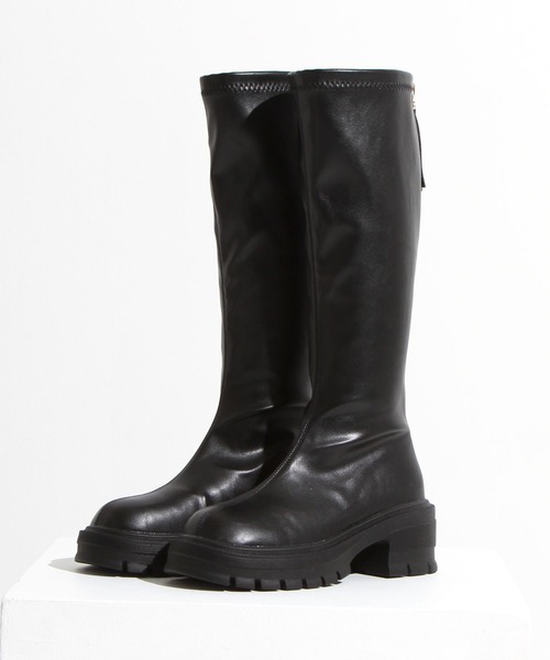 rectangle（レクタングル）の「厚底ヒールストレッチブーツ（ブーツ・レディース・アイボリー/ブラック/ベージュ系その他・23.0cm/23.5cm/24.0cm/24.5cm）」の11枚目の写真