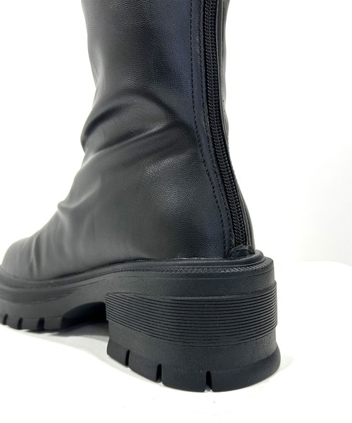 rectangle（レクタングル）の「厚底ヒールストレッチブーツ（ブーツ・レディース・アイボリー/ブラック/ベージュ系その他・23.0cm/23.5cm/24.0cm/24.5cm）」の15枚目の写真