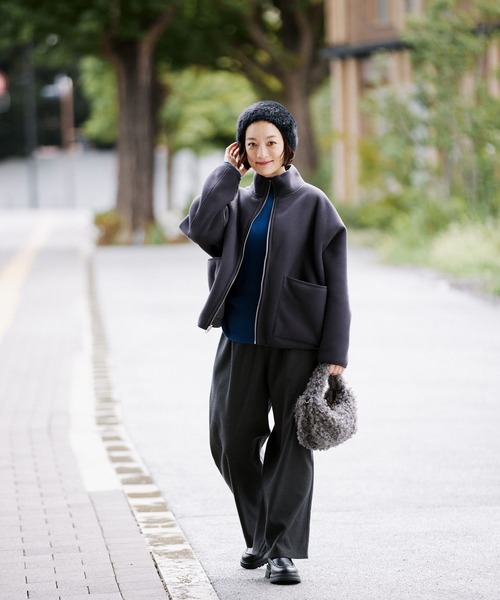 studio CLIP（スタディオクリップ）の「あったかストレートパンツ[プチ・プラスサイズあり]（その他パンツ・レディース・ネイビー/ブラウン/その他1/その他2・SMALL/MEDIUM/LARGE/X-LARGE/XX-LARGE/XXX-LARGE/PF）」の5枚目の写真