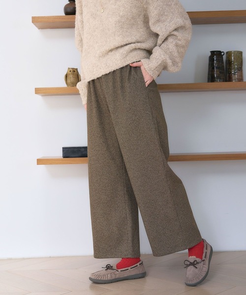 studio CLIP（スタディオクリップ）の「あったかストレートパンツ[プチ・プラスサイズあり]（その他パンツ・レディース・ネイビー/ブラウン/その他1/その他2・SMALL/MEDIUM/LARGE/X-LARGE/XX-LARGE/XXX-LARGE/PF）」の7枚目の写真