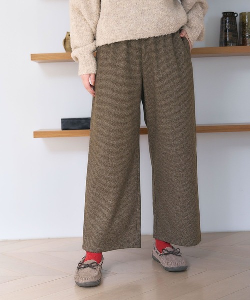 studio CLIP（スタディオクリップ）の「あったかストレートパンツ[プチ・プラスサイズあり]（その他パンツ・レディース・ネイビー/ブラウン/その他1/その他2・SMALL/MEDIUM/LARGE/X-LARGE/XX-LARGE/XXX-LARGE/PF）」の8枚目の写真