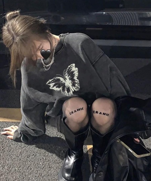 SpRay(スプレイ)の「裏起毛ピグメントプリントスウェット(スウェット・レディース・A/B/C/D/E・FREE)」の9枚目の写真