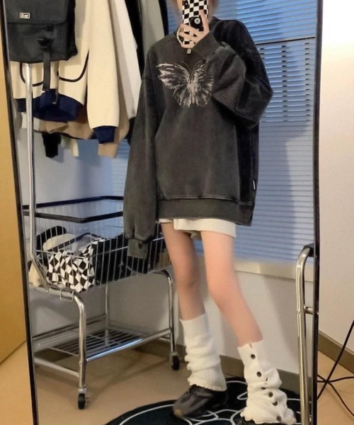 SpRay(スプレイ)の「裏起毛ピグメントプリントスウェット(スウェット・レディース・A/B/C/D/E・FREE)」の10枚目の写真