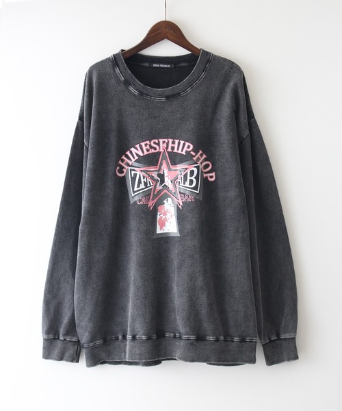 SpRay(スプレイ)の「裏起毛ピグメントプリントスウェット(スウェット・レディース・A/B/C/D/E・FREE)」の14枚目の写真