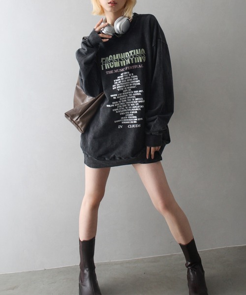 SpRay(スプレイ)の「裏起毛ピグメントプリントスウェット(スウェット・レディース・A/B/C/D/E・FREE)」の12枚目の写真