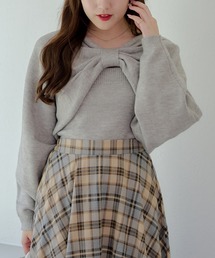 2WAYリボンニット+キャミセット