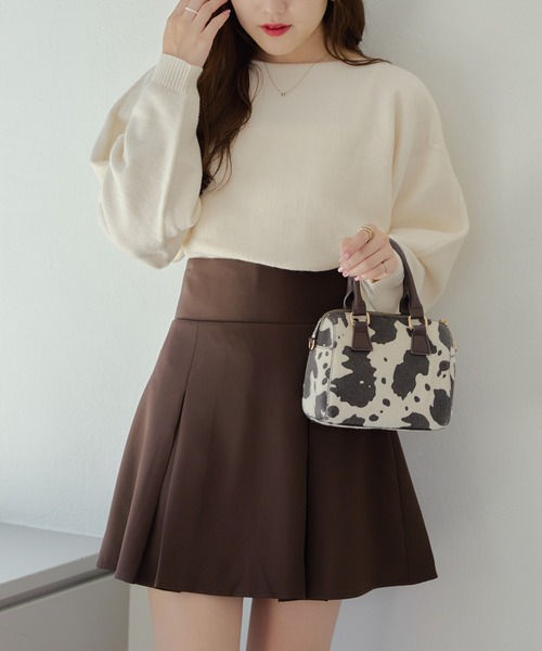 continuer de NICE CLAUP（コンティニューデナイスクラップ）の「2WAYリボンニット+キャミセット（ニット/セーター・レディース・グレー/アイボリー/チャコール/ピンク・FREE）」の8枚目の写真