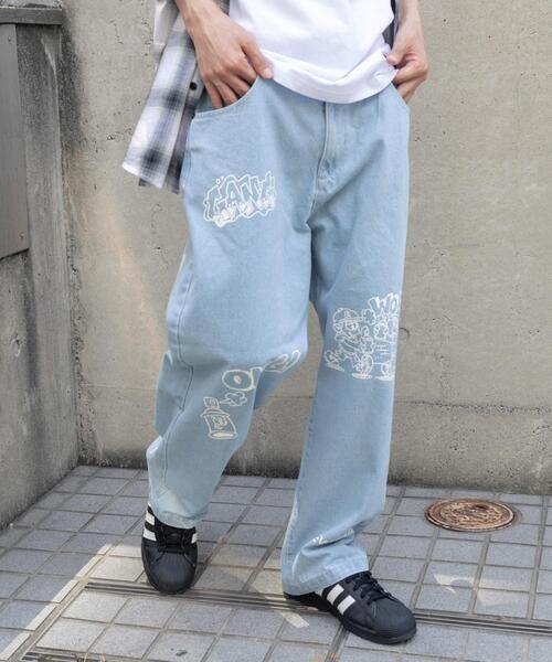 セール】∴WEGO/別注NEW JACKワイドデニムパンツ（デニムパンツ）｜NEW