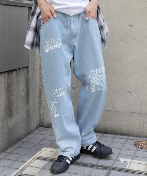 セール】∴WEGO/別注NEW JACKワイドデニムパンツ（デニムパンツ）｜NEW