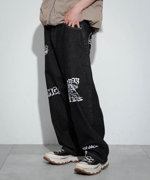 セール】∴WEGO/別注NEW JACKワイドデニムパンツ（デニムパンツ）｜NEW