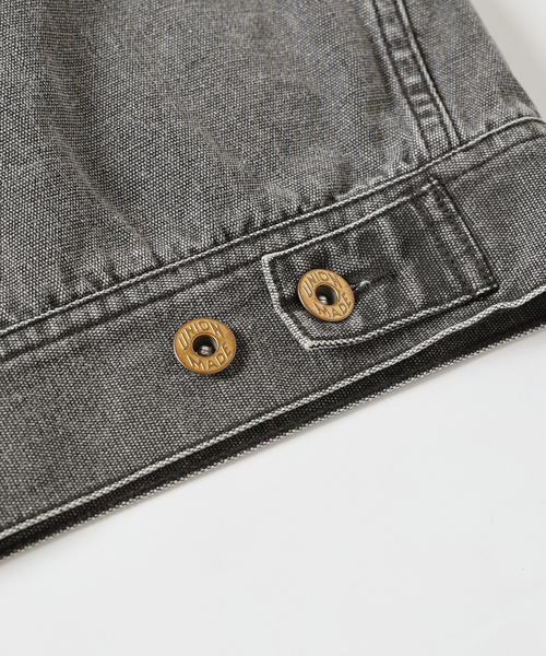 JOURNAL STANDARD J.S HOMESTEAD(ジャーナルスタンダードホームステッド)の「J.S.Homestead / Stead ピグメントキャンバス ジップジャケット(ブルゾン・メンズ・ブラック/キャメル・MEDIUM/LARGE)」の17枚目の写真