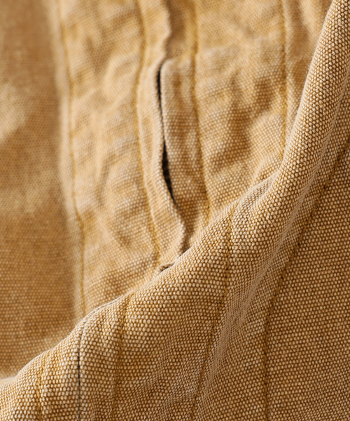 JOURNAL STANDARD J.S HOMESTEAD(ジャーナルスタンダードホームステッド)の「J.S.Homestead / Stead ピグメントキャンバス ジップジャケット(ブルゾン・メンズ・ブラック/キャメル・MEDIUM/LARGE)」の19枚目の写真