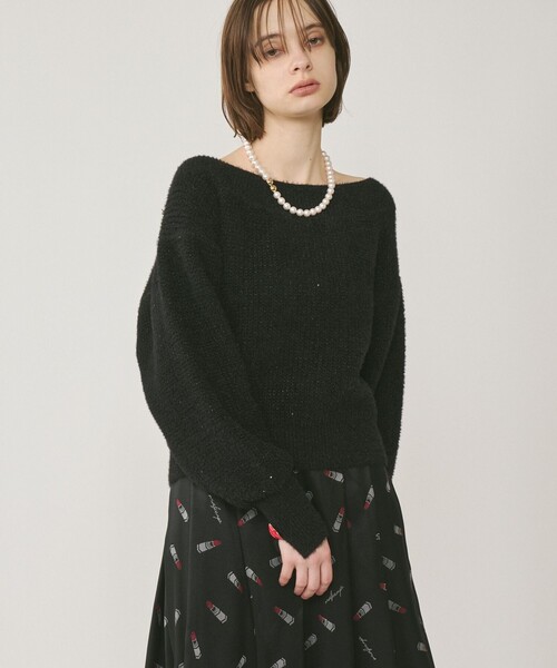 【美品】グレースコンチネンタル-GRACE CONTINENTAL-ラメニット ラメニットカーディガン / GRACE CONTINENTAL | GRACE