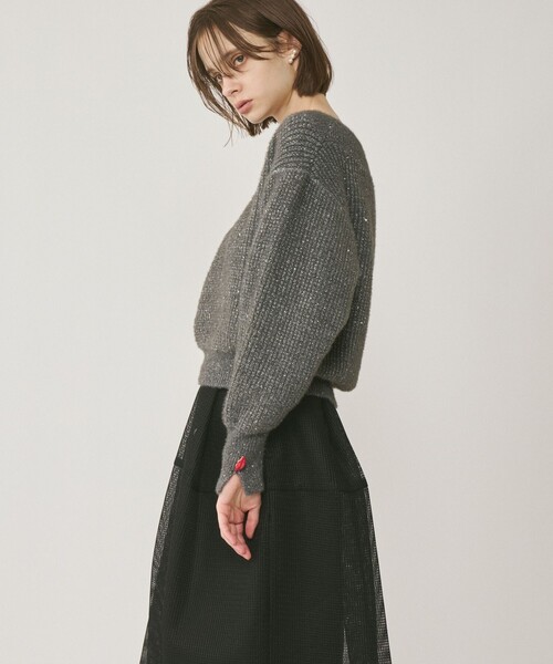 【グレースコンチネンタル】ラメリップニットトップ ラメリップニットトップ / GRACE CONTINENTAL | GRACE