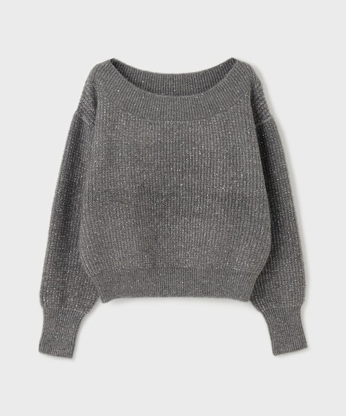GRACE CONTINENTAL◆ニット・セーター(厚手)/36/アクリル/BLK GRACE CONTINENTAL(グレースコンチネンタル) / セーター(厚手