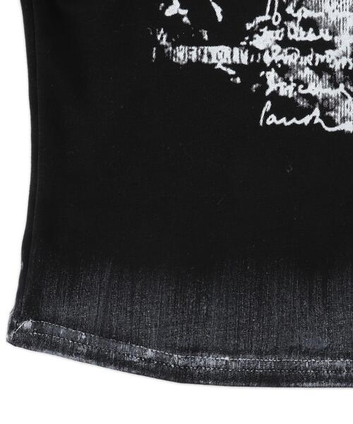 dispark（ディスパーク）の「DISPARK/ワンショルダーグラフィックロンT（Tシャツ/カットソー・レディース・ブラック/ホワイト・FREE）」の11枚目の写真