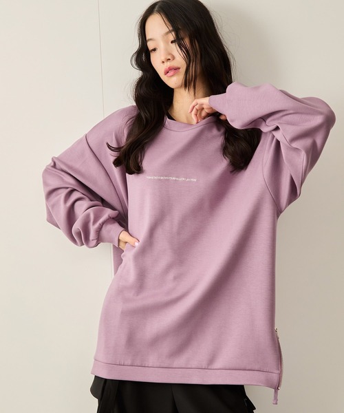 サイドジップエッセンシャルプルオーバー（Tシャツ/カットソー）｜JUNRED（ジュンレッド）Tシャツ/カットソー