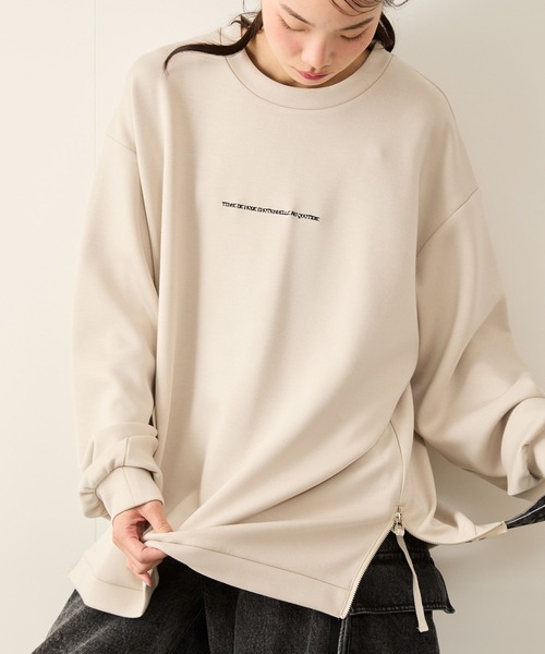 サイドジップエッセンシャルプルオーバー(Tシャツ/カットソー)|JUNRED(ジュンレッド)