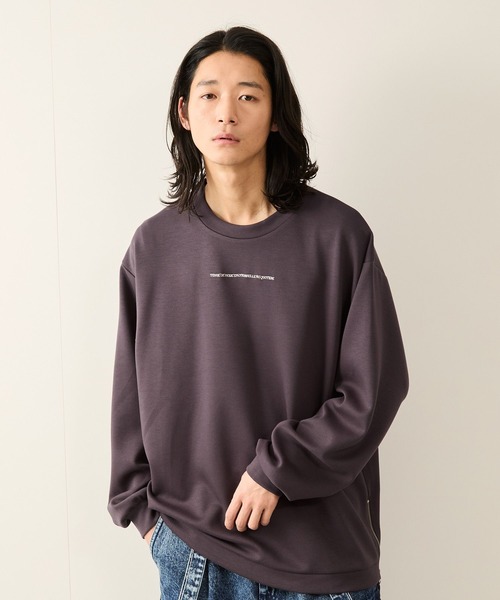 サイドジップエッセンシャルプルオーバー（Tシャツ/カットソー）｜JUNRED（ジュンレッド）