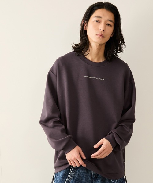 サイドジップエッセンシャルプルオーバー（Tシャツ/カットソー）｜JUNRED（ジュンレッド）