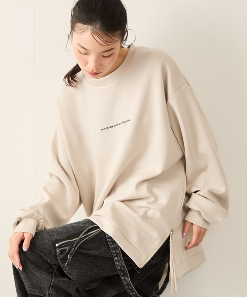 サイドジップエッセンシャルプルオーバー（Tシャツ/カットソー）｜JUNRED（ジュンレッド）