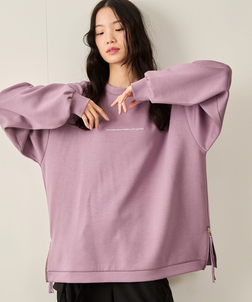 サイドジップエッセンシャルプルオーバー（Tシャツ/カットソー）｜JUNRED（ジュンレッド）