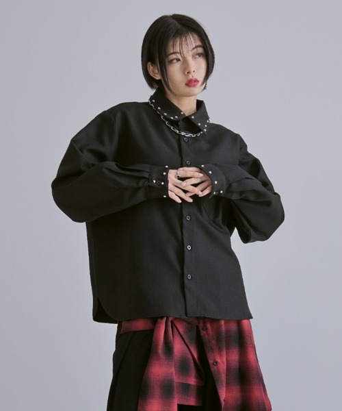 Ellno Loset（エルノロゼット）の「スタッズツキシャツ（シャツ