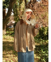 FIKA.(tB[J)Corduroy collar hunting jacket(̑AE^[)