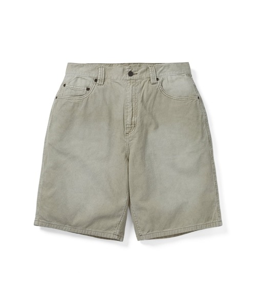 【THISISNEVERTHAT】オーバーダイコーデュロイショートホワイ セール】Overdyed Corduroy Short(その他パンツ