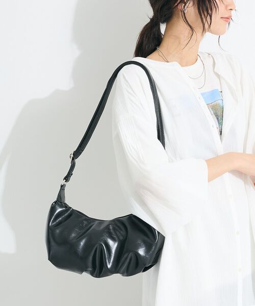 CRAFT STANDARD BOUTIQUE(クラフトスタンダードブティック)の「ヴィンテージライクショルダー ◆(ショルダーバッグ・レディース・グレー/ブラック・FREE)」の6枚目の写真