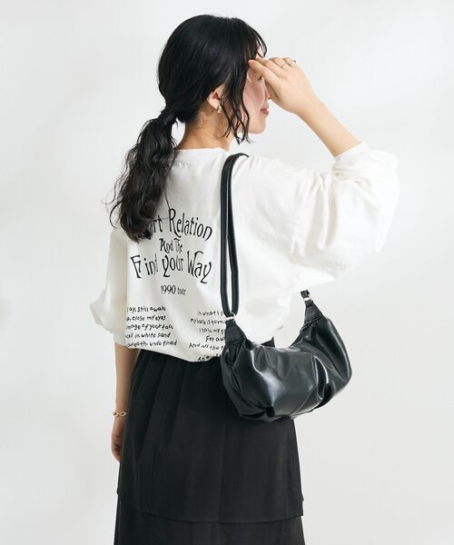 CRAFT STANDARD BOUTIQUE(クラフトスタンダードブティック)の「ヴィンテージライクショルダー ◆(ショルダーバッグ・レディース・グレー/ブラック・FREE)」の11枚目の写真