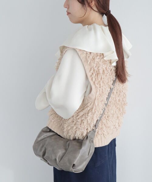 CRAFT STANDARD BOUTIQUE(クラフトスタンダードブティック)の「ヴィンテージライクショルダー ◆(ショルダーバッグ・レディース・グレー/ブラック・FREE)」の20枚目の写真