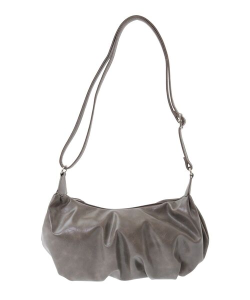 CRAFT STANDARD BOUTIQUE(クラフトスタンダードブティック)の「ヴィンテージライクショルダー ◆(ショルダーバッグ・レディース・グレー/ブラック・FREE)」の4枚目の写真