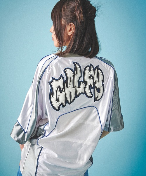 GALFY（ガルフィー）の「【GALFY/ガルフィー】病みに争いしサイバーTシャツ（Tシャツ/カットソー・メンズ・ホワイト/ブラック/シルバー・L/XL）」の2枚目の写真