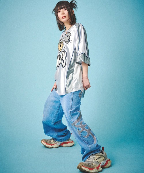 GALFY（ガルフィー）の「【GALFY/ガルフィー】病みに争いしサイバーTシャツ（Tシャツ/カットソー・メンズ・ホワイト/ブラック/シルバー・L/XL）」の16枚目の写真