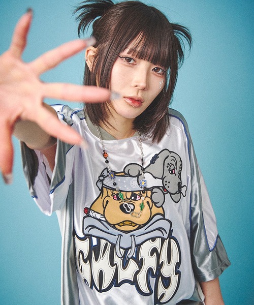 GALFY（ガルフィー）の「【GALFY/ガルフィー】病みに争いしサイバーTシャツ（Tシャツ/カットソー・メンズ・ホワイト/ブラック/シルバー・L/XL）」の15枚目の写真