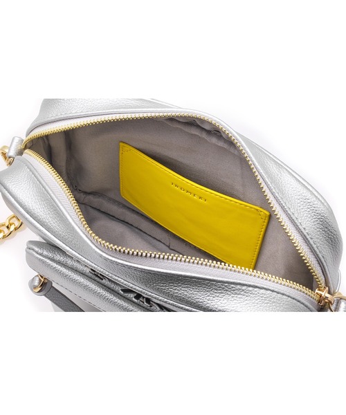 IROMEKI(イロメキ)の「スモールバッグ IROMEKI follow me small bag ショルダーバッグ ハンドバッグ(ショルダーバッグ・レディース・シルバー/アイボリー/ブラック・ONE SIZE)」の11枚目の写真