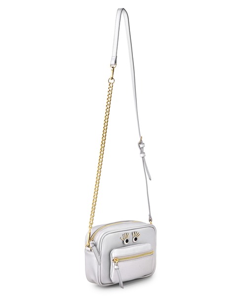 IROMEKI(イロメキ)の「スモールバッグ IROMEKI follow me small bag ショルダーバッグ ハンドバッグ(ショルダーバッグ・レディース・シルバー/アイボリー/ブラック・ONE SIZE)」の5枚目の写真