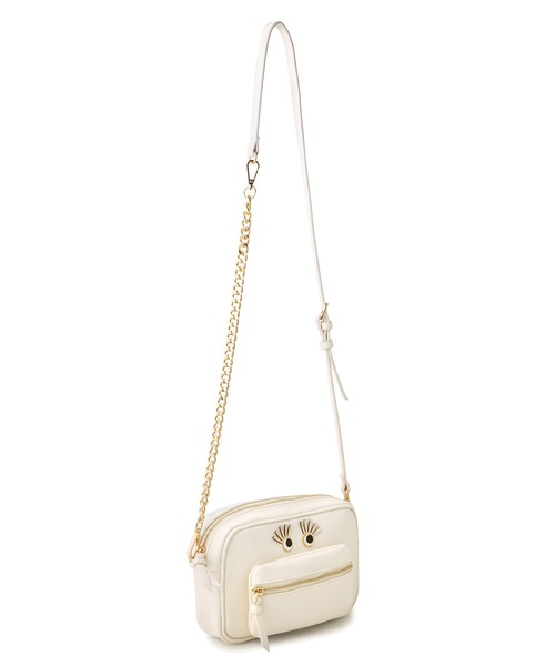 IROMEKI(イロメキ)の「スモールバッグ IROMEKI follow me small bag ショルダーバッグ ハンドバッグ(ショルダーバッグ・レディース・シルバー/アイボリー/ブラック・ONE SIZE)」の4枚目の写真
