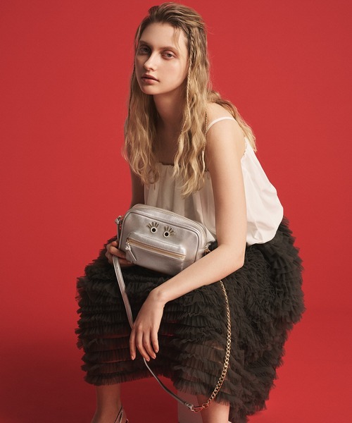 IROMEKI(イロメキ)の「スモールバッグ IROMEKI follow me small bag ショルダーバッグ ハンドバッグ(ショルダーバッグ・レディース・シルバー/アイボリー/ブラック・ONE SIZE)」の13枚目の写真