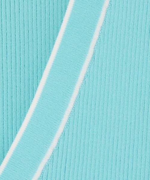 NOLLEY’S Sophi（ノーリーズソフィ）の「【追加】《手洗い可能》マルチファンクションリブフレアVネックカーディガン（カーディガン/ボレロ・レディース・ホワイト/ミント/ダークネイビー/クリーム/ライトブルー・38）」の9枚目の写真