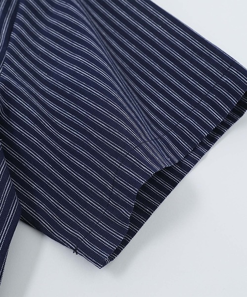 aimoha（アイモハ）の「【aimoha neo】Dual Tone Stripe Shirt (SS)（シャツ/ブラウス・メンズ・ホワイト/ネイビー・MEDIUM/LARGE/X-LARGE/XX-LARGE）」の11枚目の写真