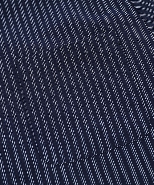 aimoha（アイモハ）の「【aimoha neo】Dual Tone Stripe Shirt (SS)（シャツ/ブラウス・メンズ・ホワイト/ネイビー・MEDIUM/LARGE/X-LARGE/XX-LARGE）」の14枚目の写真