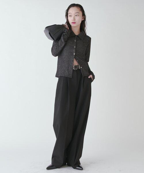 Lui's(ルイス)の「ラメリブカーディガン(カーディガン/ボレロ・レディース・ブルー/シルバー/ブラック・FREE)」の21枚目の写真