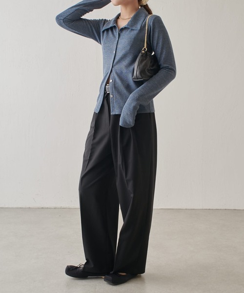 Lui's(ルイス)の「ラメリブカーディガン(カーディガン/ボレロ・レディース・ブルー/シルバー/ブラック・FREE)」の5枚目の写真