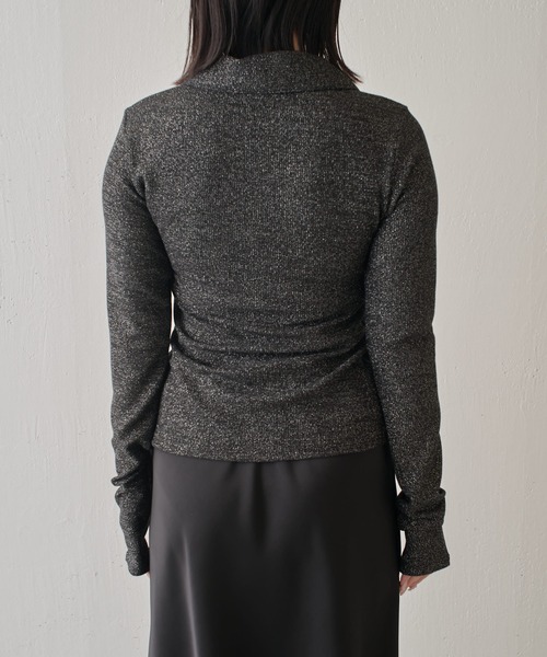 Lui's FEMME ラメリブカーディガン シルバー ラメリブカーディガン | Lui's(ルイス)レディース | PAL CLOSET