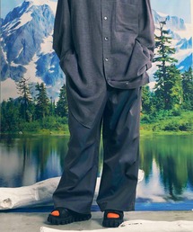 UNISEX》4 Colors Chambray Washable Wool Prime-Wide Snow Pants/4色