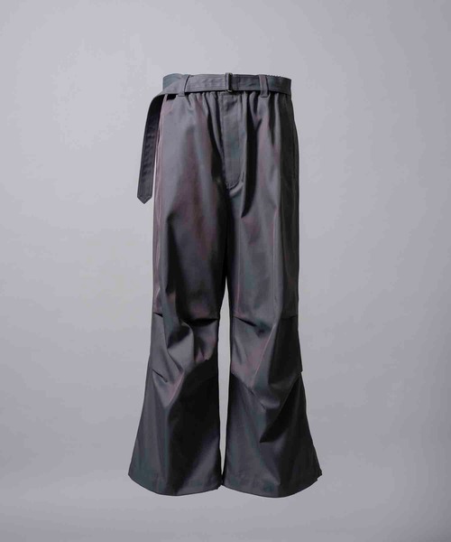 スビンコットンギャバジンプライムワイドカーゴパンツ　チャコール　サイズ1 UNISEX》120/2/2 Suvin Cotton Gabardine Prime-Wide Cargo